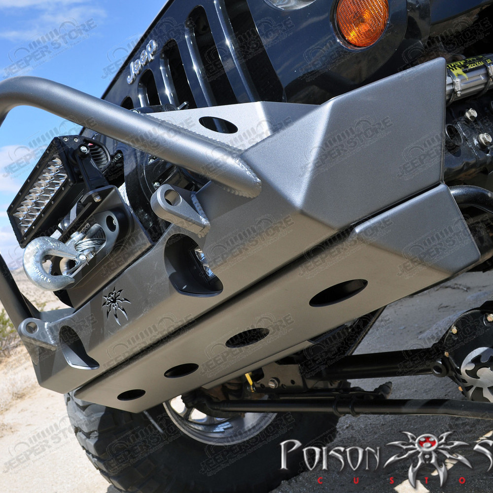 Protection anti encastrement pour pare chocs avant acier Rock Brawler (Poison Spider) Jeep Wrangler JK