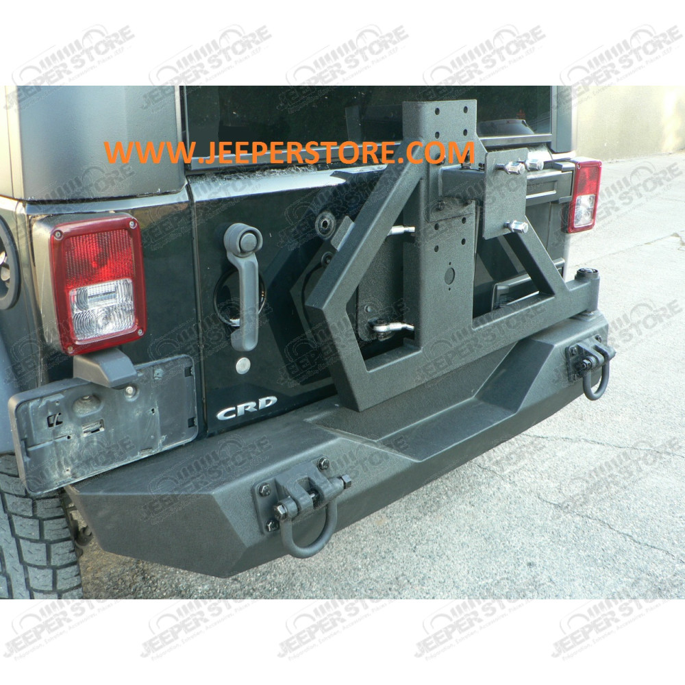 Pare chocs arrière en acier avec porte roue de secours pour Jeep Wrangler JK