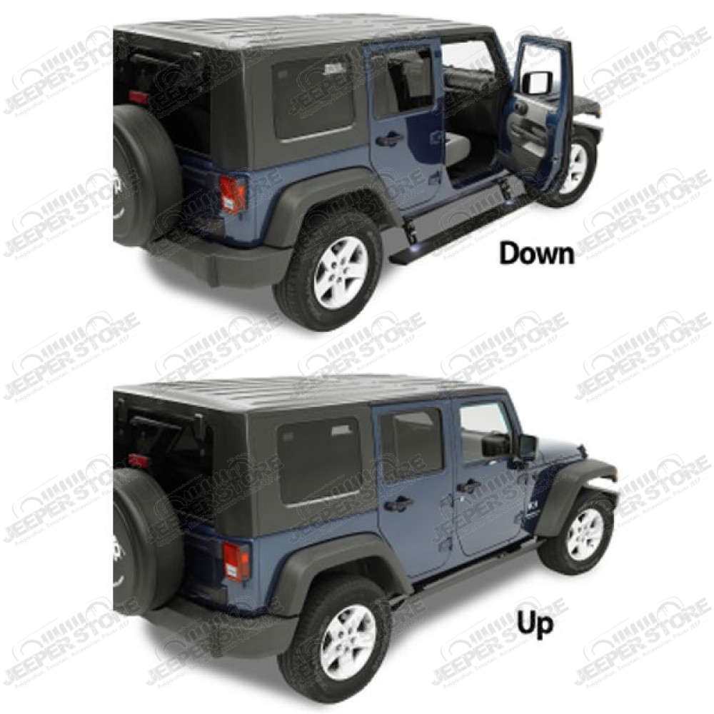 Kit marchepieds électriques avec plateau - Jeep Wrangler JL Unlimited 4 portes - AGGJWJL4ESS