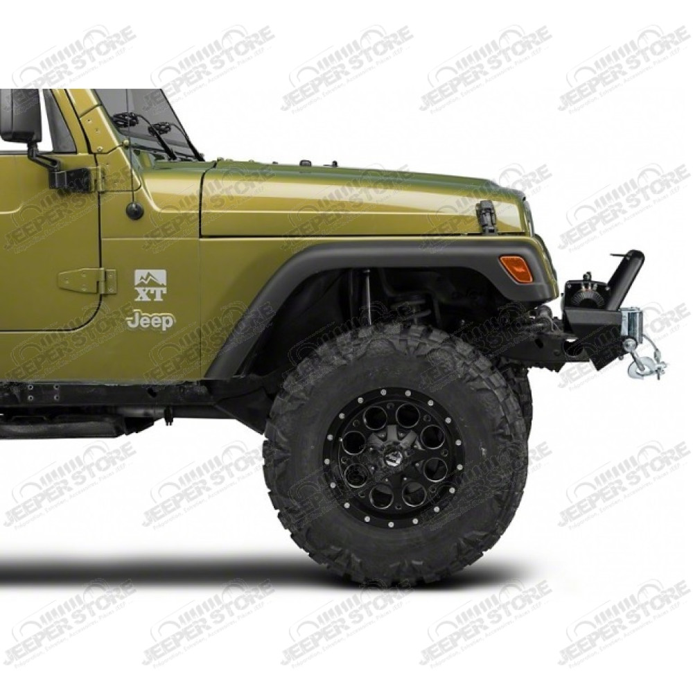 Pare chocs avant "Rock Crawler" acier noir - Jeep Wrangler YJ, Jeep Wrangler TJ - SB76801 / SB76800