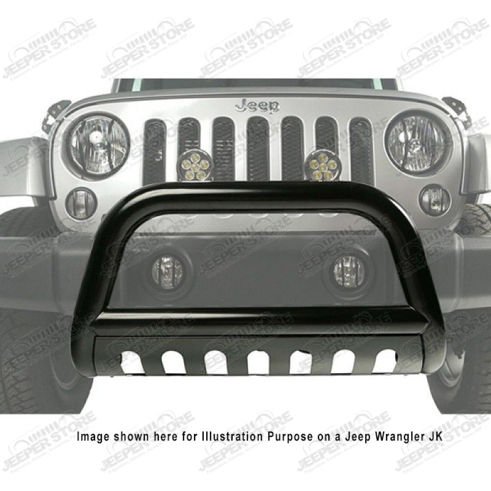 Pare buffles "Bull Bar" noir (diamètre: 3.5") pour Jeep Wrangler JL