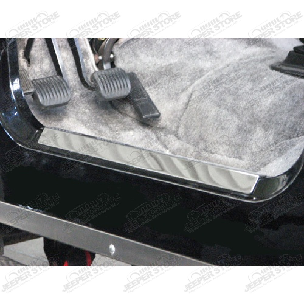 Kit protections de seuils de porte acier inox Jeep CJ, Wrangler YJ