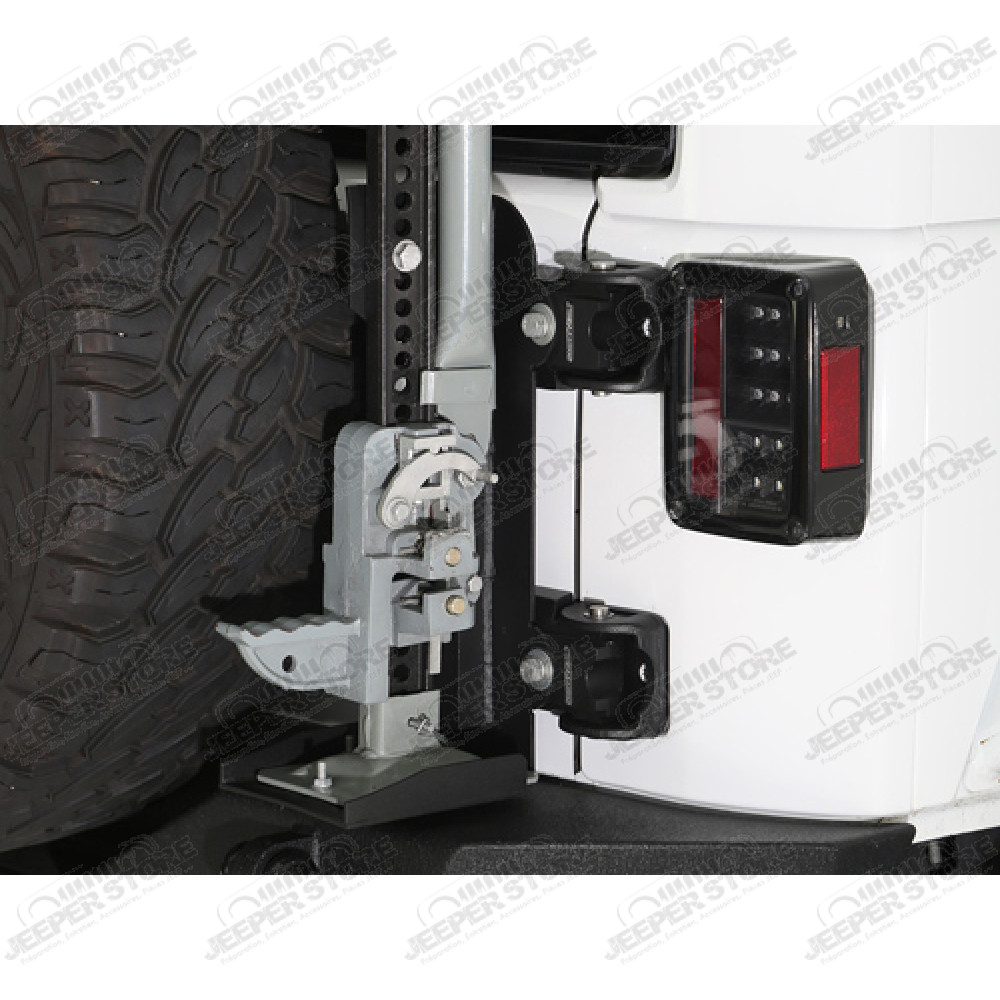 Support de roue de secours renforcé pour pneu jusqu'à 37" pour Jeep Wrangler JK