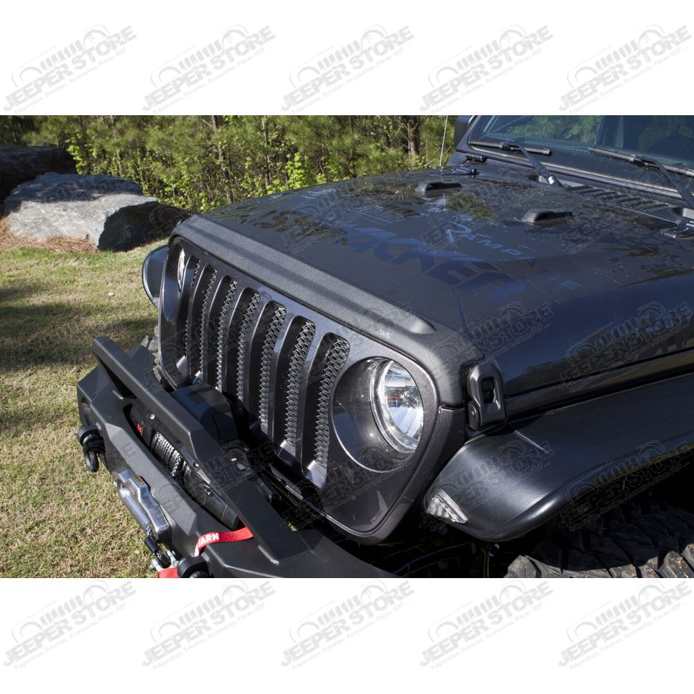Déflecteur d'air de capot moteur (couleur noir) - Jeep Wrangler JL, Gladiator JT - AVS436148