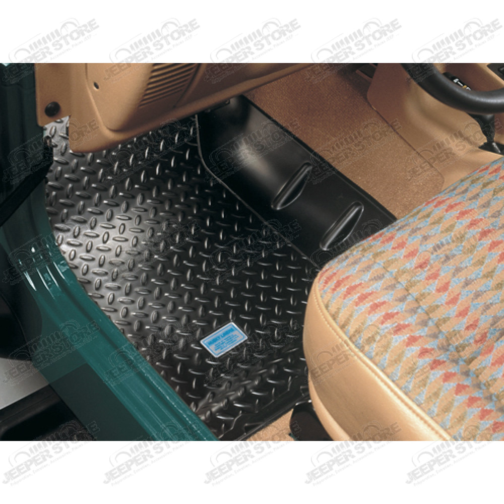 Kit de 2 tapis de sol avant en caoutchouc préformé - Jeep Wrangler YJ - 1566.10 / 30301 / 12920.21