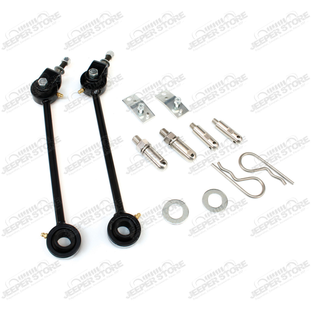 TJ: Front Sway Bar Quick Disconnect Kit (3-6” Lift) – Skin Pack