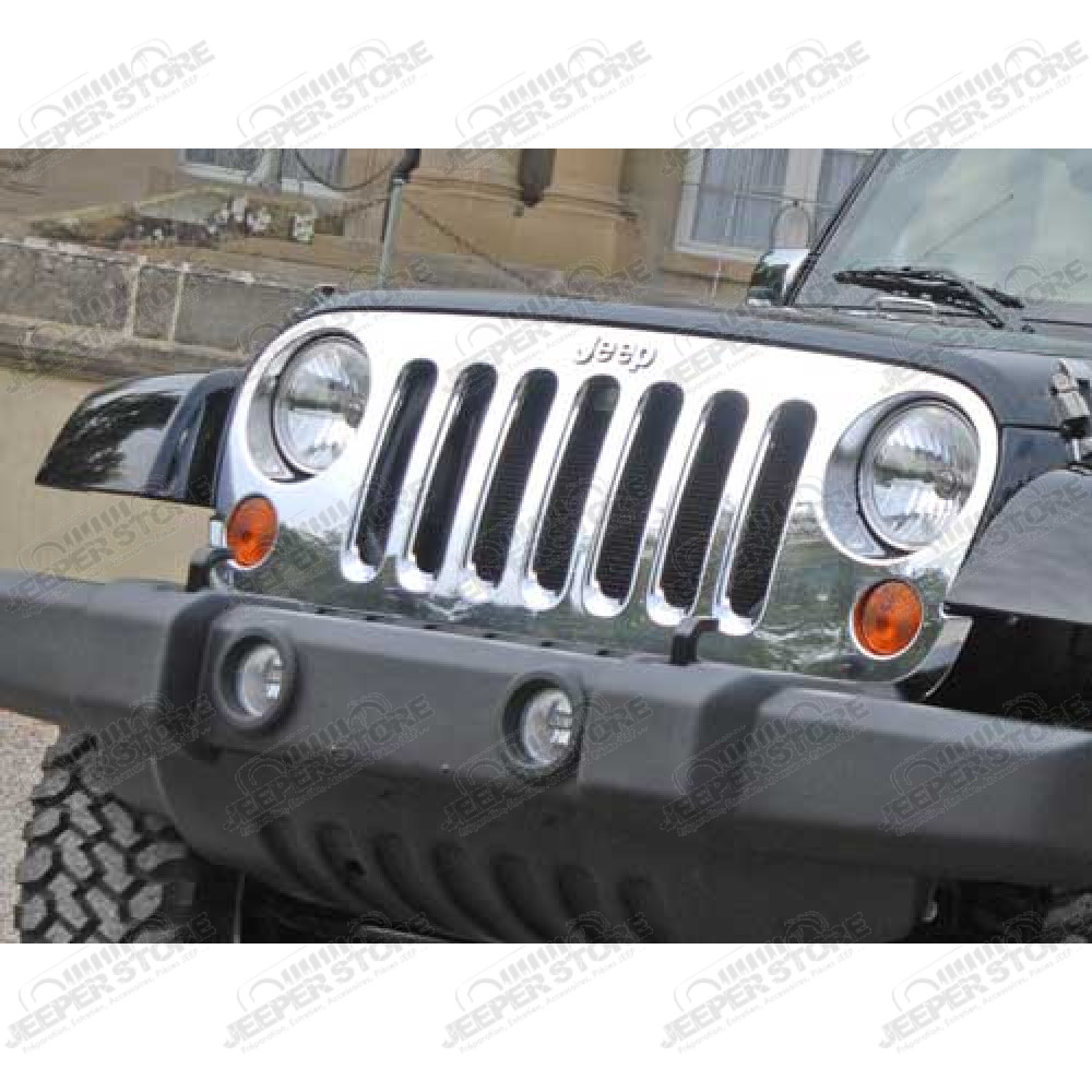 Enjoliveur de calandre chromé - Jeep Wrangler JK - AS-JA-004 / JJK00-32120
