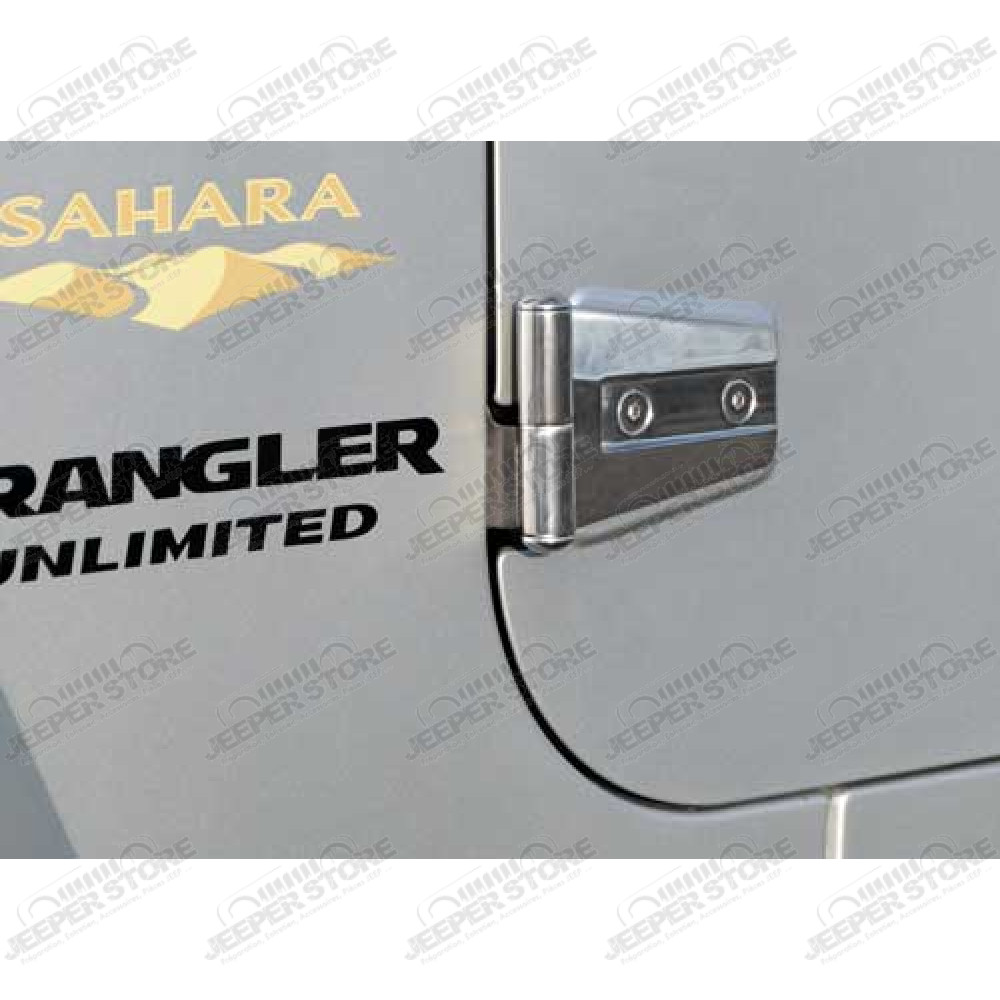 Kit de charnières de porte acier inox - Jeep Wrangler JK (2 portes) - RT34071 / 488476