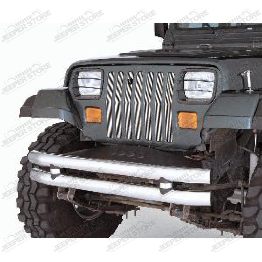 Enjoliveur de calandre en aluminium (insert) pour Jeep Wrangler TJ
