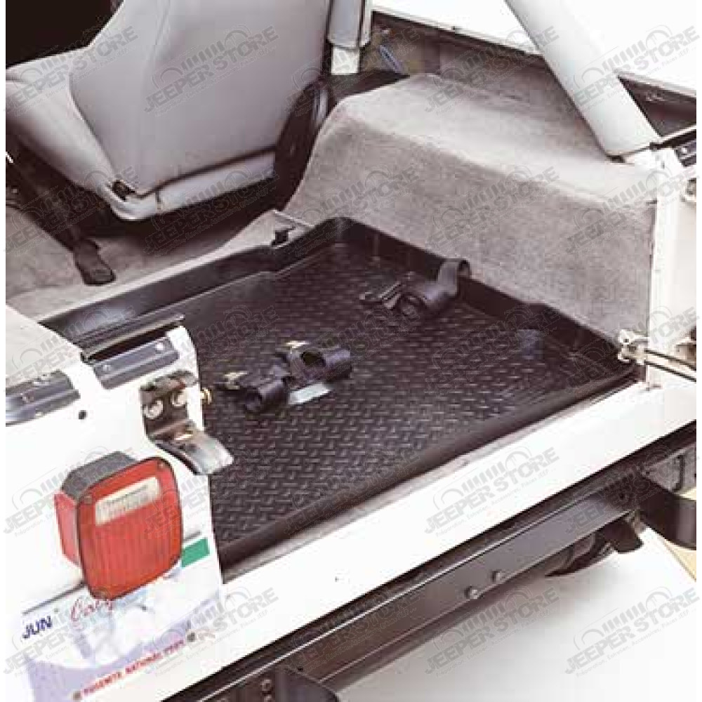 Kit de tapis de sol en plastique caoutchouc préformé coffre Jeep Wrangler YJ