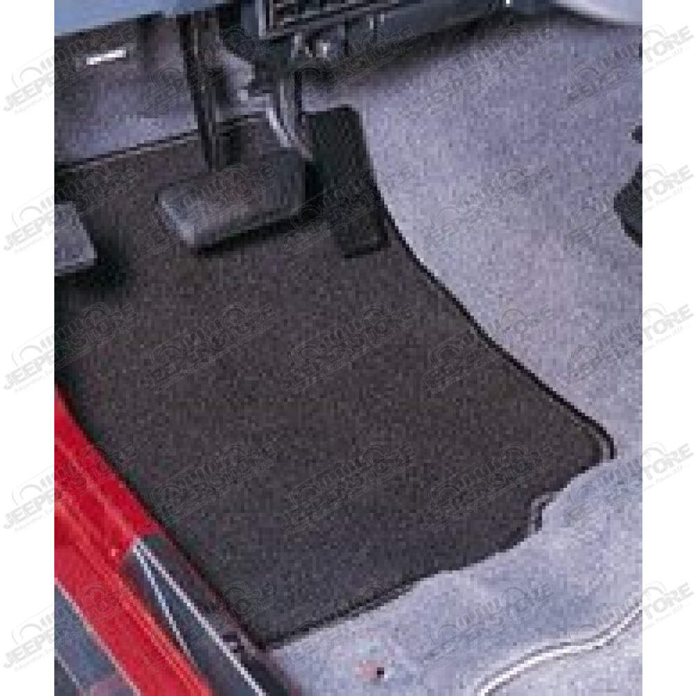Kit de 4 tapis de sol en tissu noir (produit universel) - Jeep - 1608.01 / SH7230001 / 765764 / 27650 / B07CYZR37C