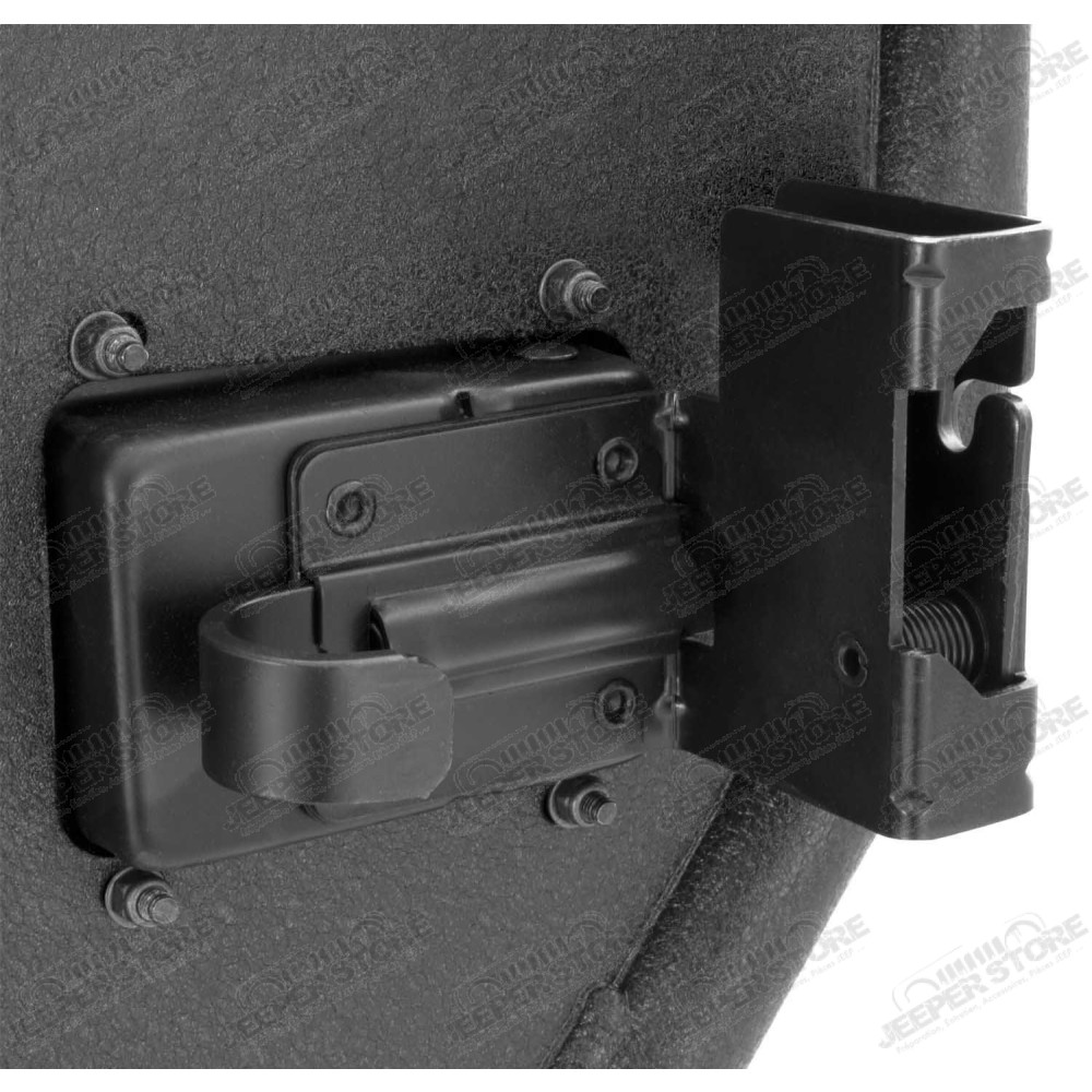 Kit demi portes arrière tubulaire en aluminium couleur noir - Jeep Wrangler JK Unlimited (4 portes) - 51811-35AR / 25009 / AR25009