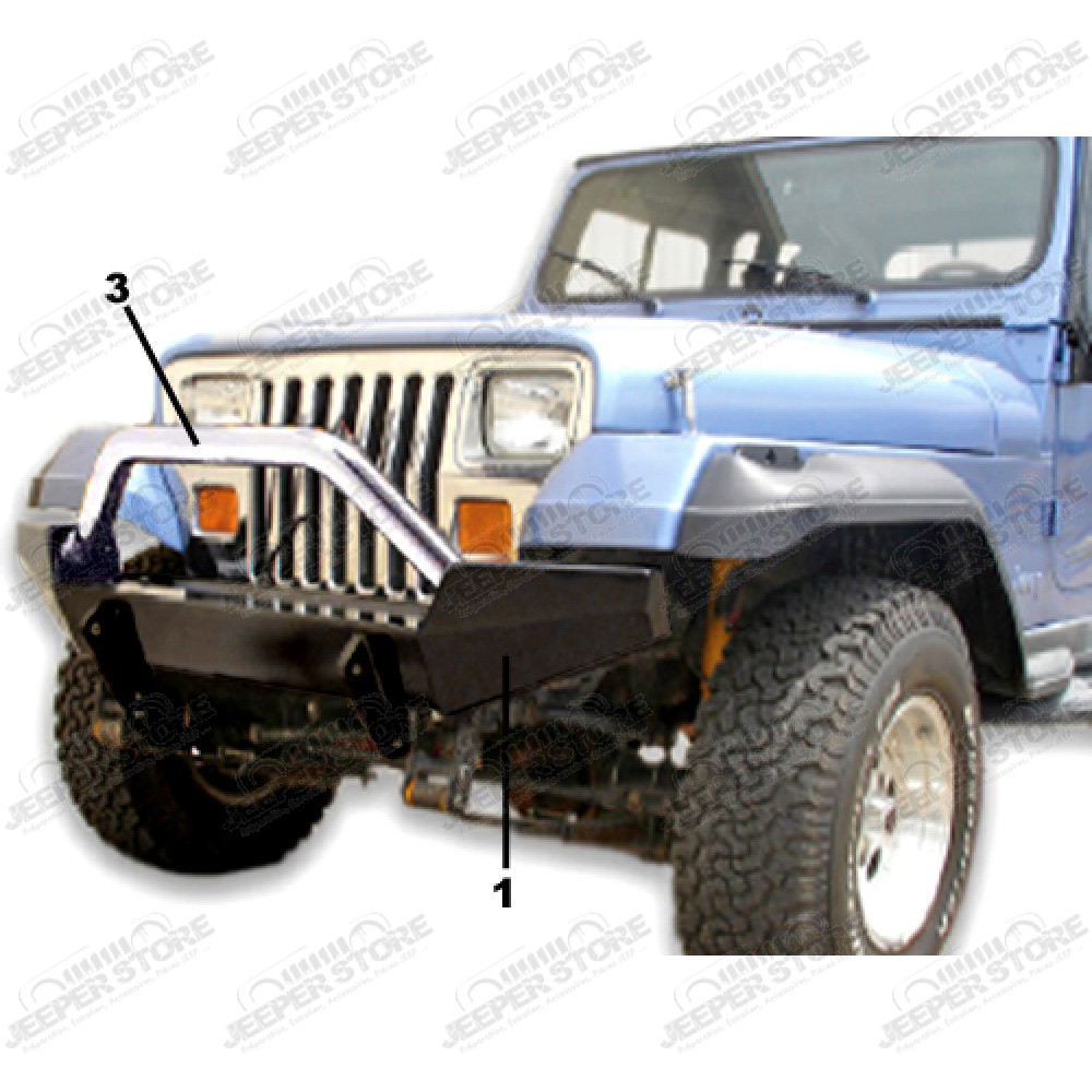 Pare chocs avant en acier High Rock 4x4 - Jeep Wrangler YJ