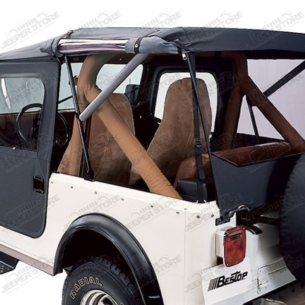 Bâche complète Bestop ''Tigertop'' couleur noir - Jeep CJ6 - 51306-01