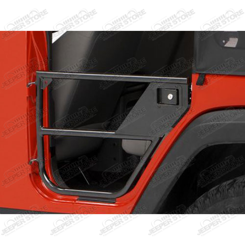 11509.11 - Kit demi portes arrière tubulaire acier (sans kit de sacoches) - Couleur : Black Denim - Jeep Wrangler JK Unlimited