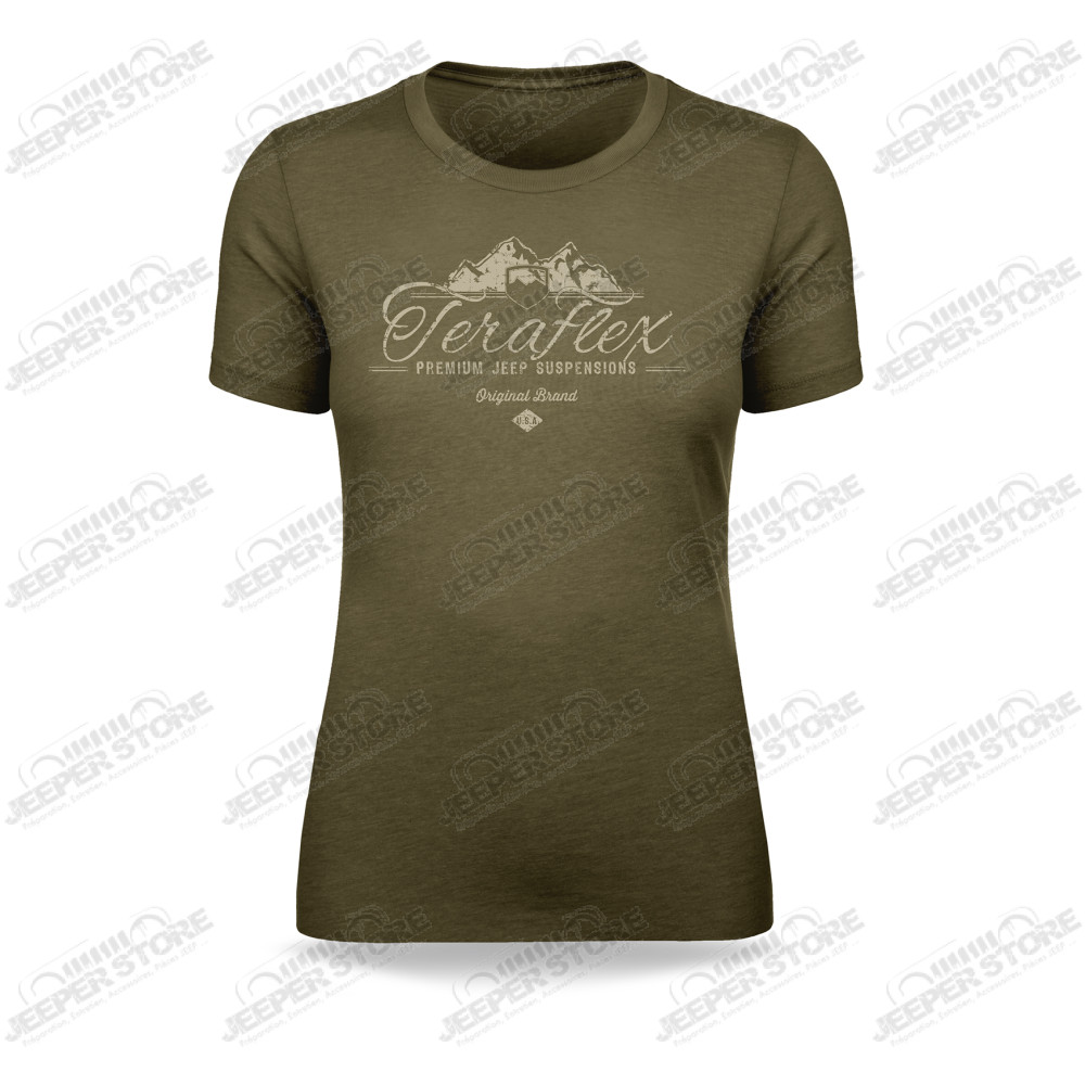 Women’s TeraFlex Script T-Shirt w/ Mountain Graphic – X-Large