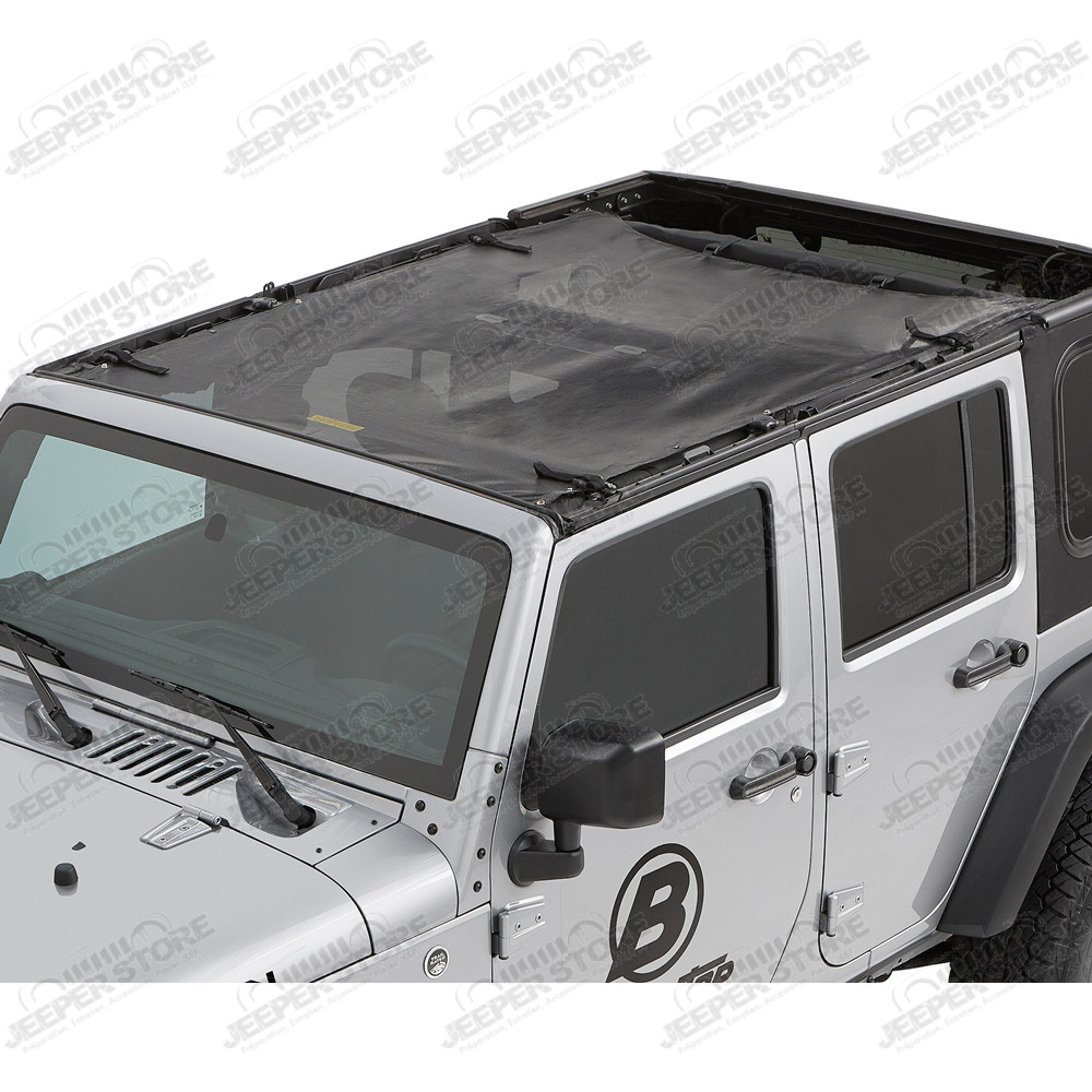 Bikini Safari couleur: Black Mesh Jeep Wrangler JK Unlimited (4 portes)