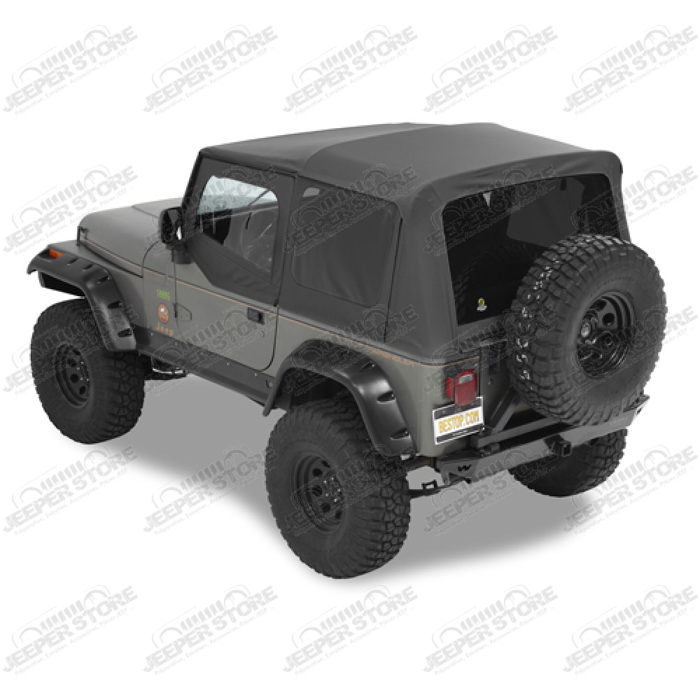 Bâche complète "Supertop NX" avec fenêtres teintées, couleur: Black Denim pour Jeep Wrangler YJ