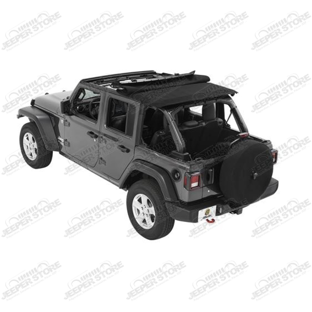 Bache Trektop - Couleur : Black Twill - Jeep Wrangler JL Unlimited