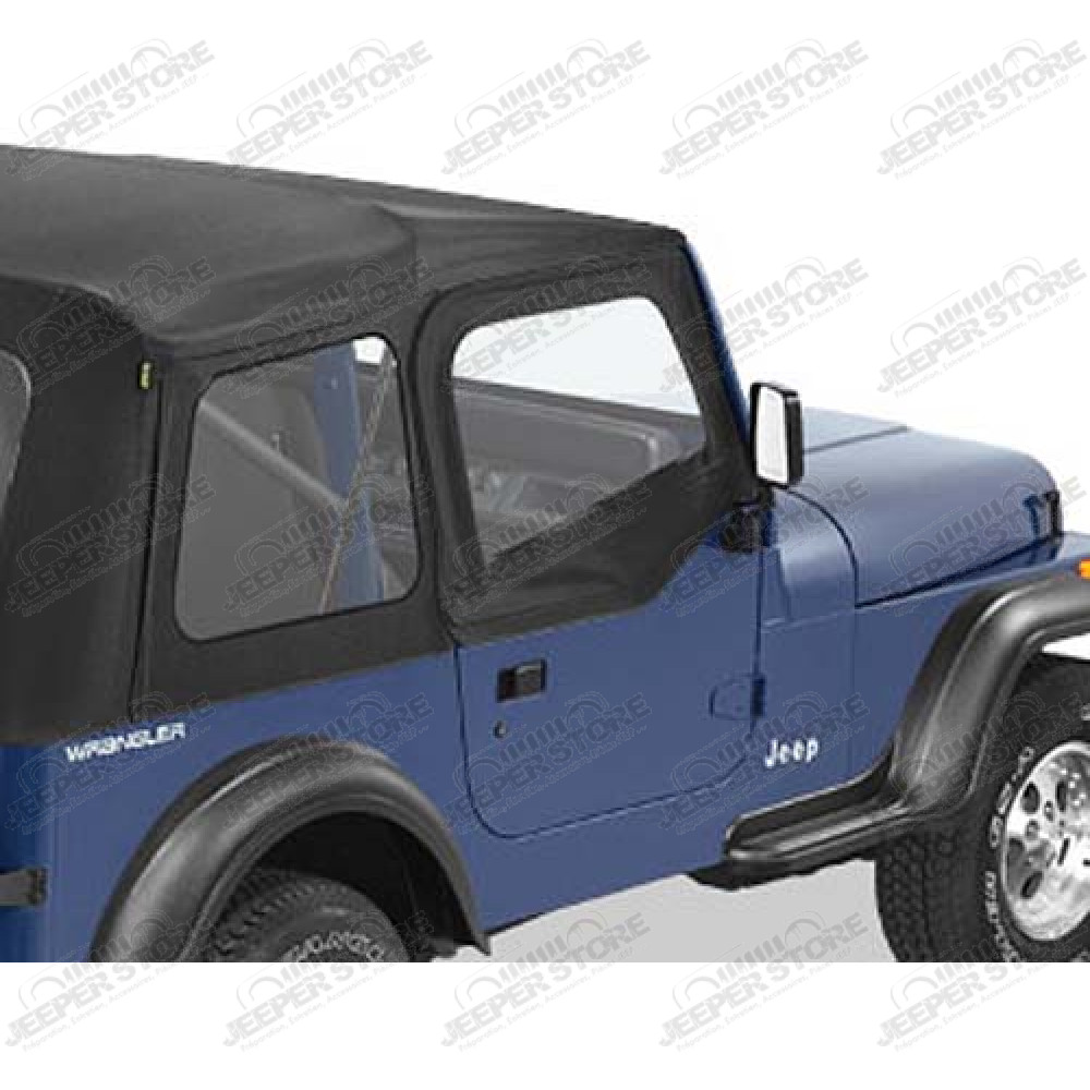 Fenêtres amovibles pour demi-porte - Couleur : Black Denim - Jeep Wrangler YJ - 51780-15