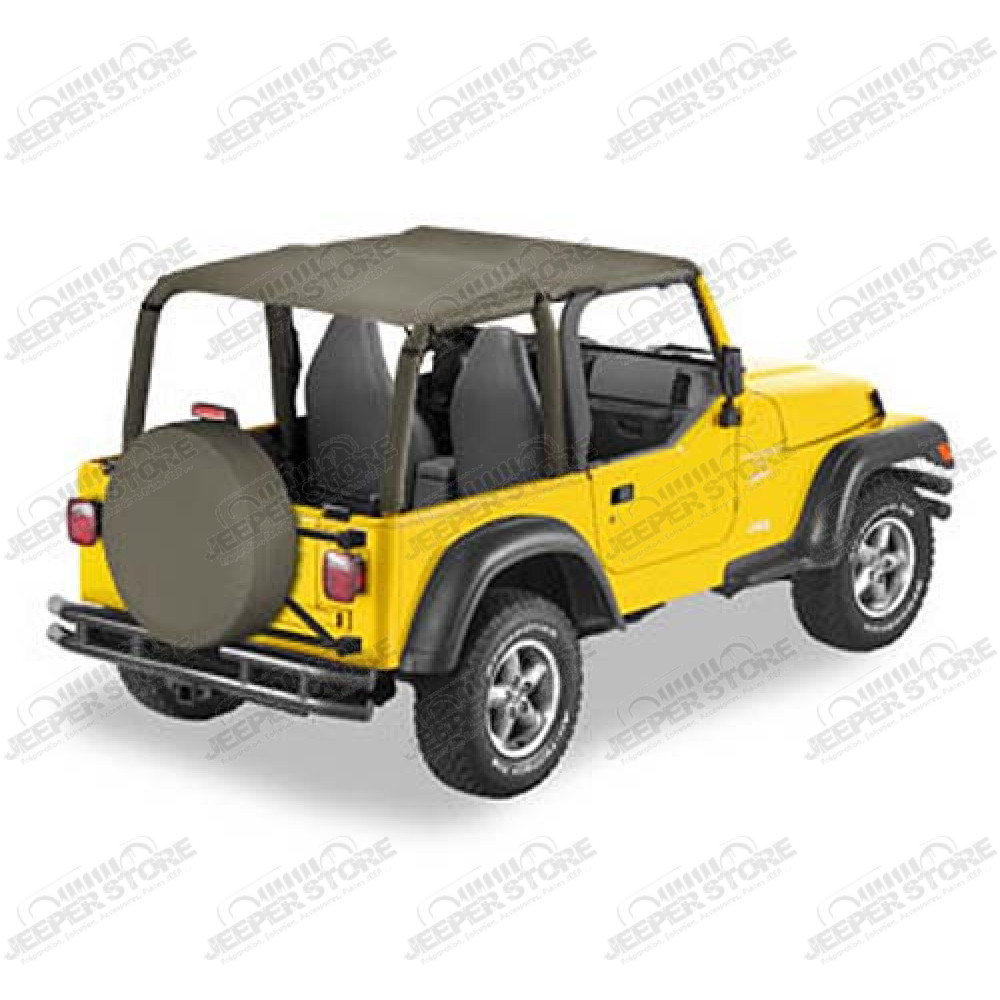 Bikini long Header version Safari - Couleur : Khaki Diamond - Jeep Wrangler TJ