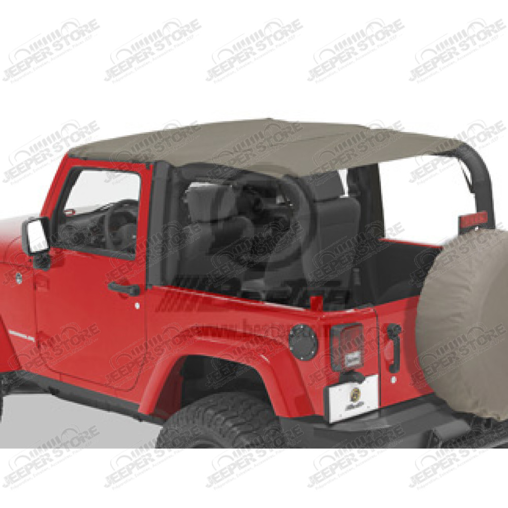 Bikini Header version Safari - Couleur : Khaki Diamond - Jeep Wrangler JK (2 portes)