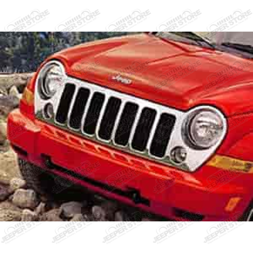 Calandre chromé (face avant chromé) Jeep Cherokee Liberty KJ (phase 2)