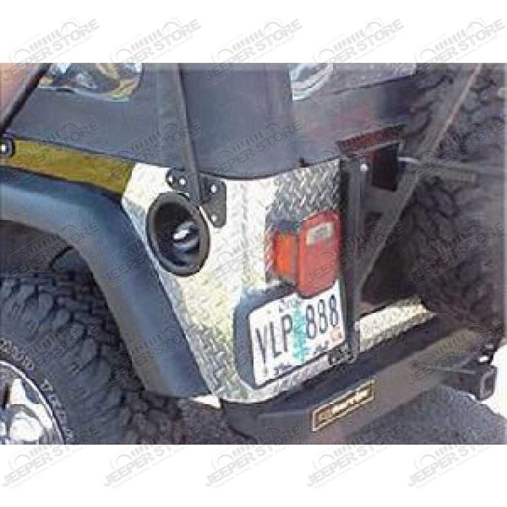 Protection de ridelle arrière en aluminium Jeep Wrangler YJ