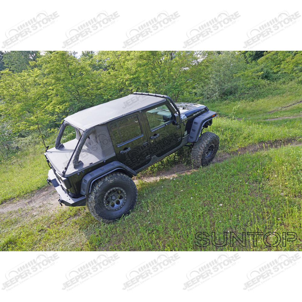 Bâche complète Suntop Cargo Top U4, couleur: noir (Black Diamond) pour Jeep Wrangler JK Unlimited (4 portes)