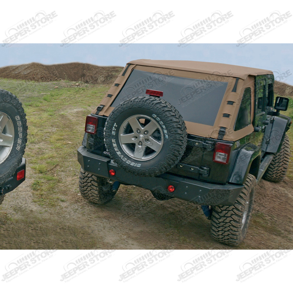 Bâche complète Suntop Fastback Top U4, couleur: Khaki (Green Military) pour Jeep Wrangler JK Unlimited (4 portes)