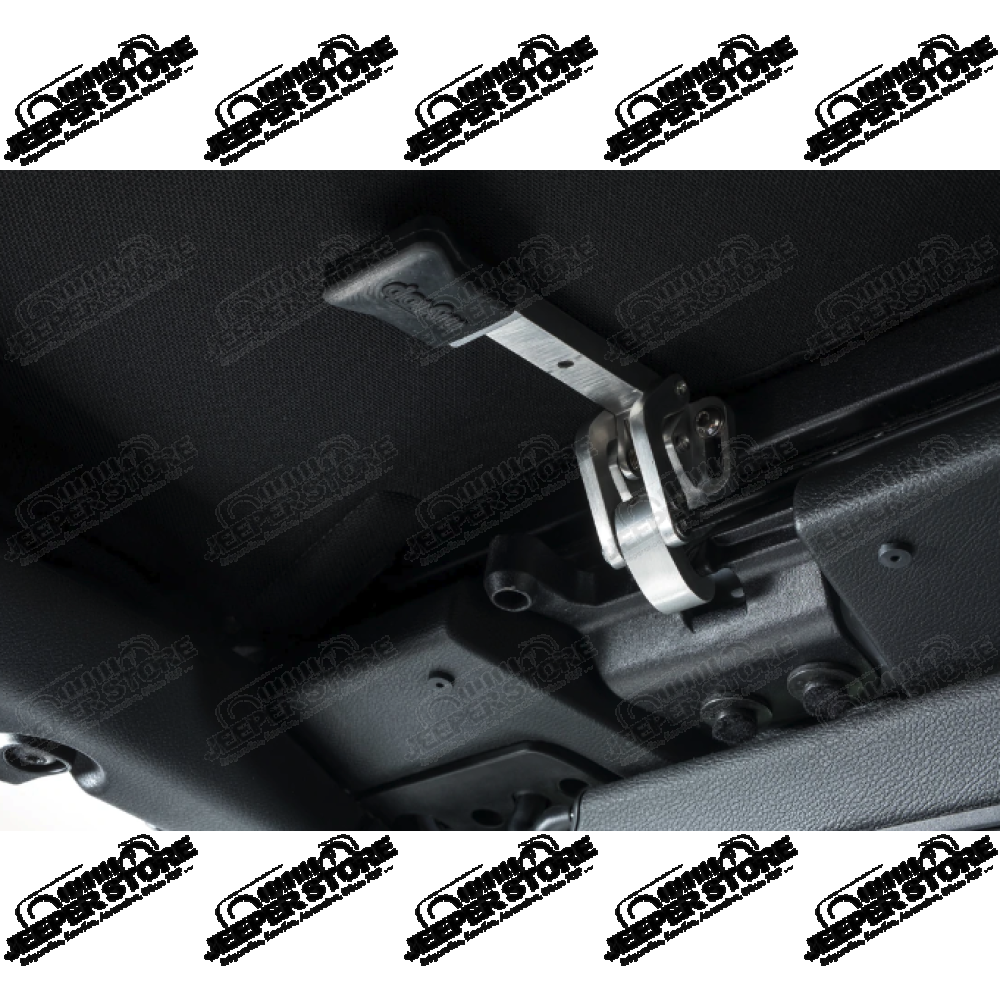 Bâche électrique Squareback by MyTop - Couleur : Silver Bullet (gris) - Jeep Wrangler JL Unlimited (4 portes)