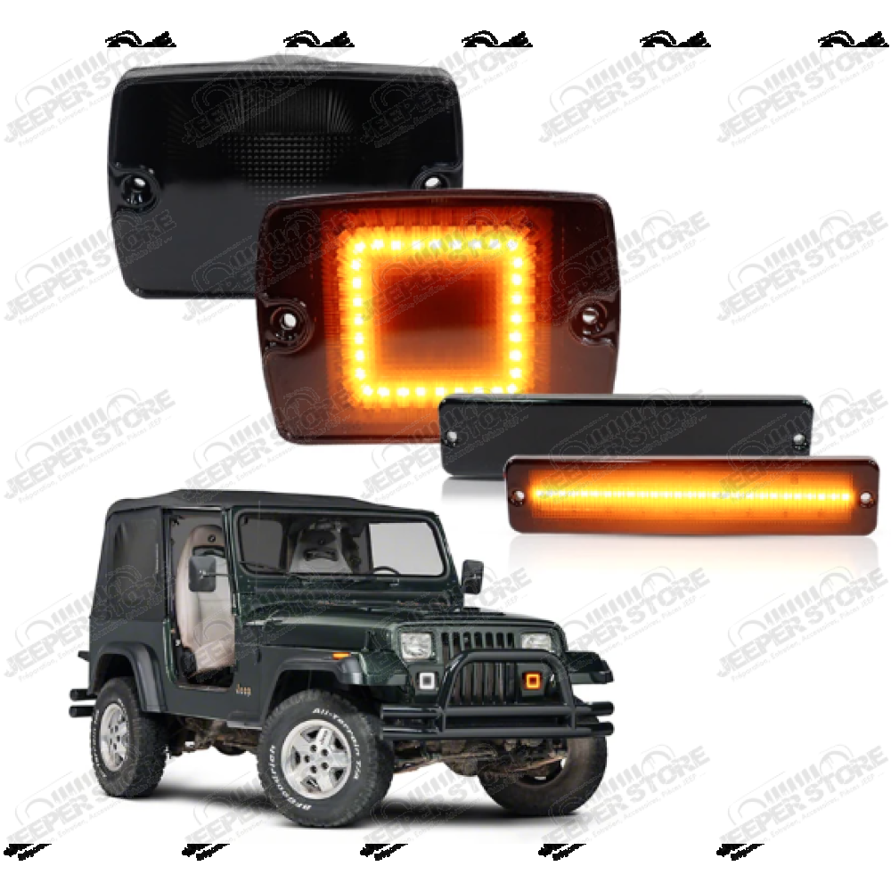 Kit de 4 clignotants LED pour Jeep Wrangler YJ