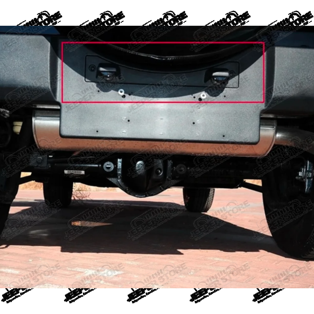 Support d'éclaireur de plaque l'immatriculation Europe (à encastrer dans le pare chocs arrière) Jeep Wrangler JK