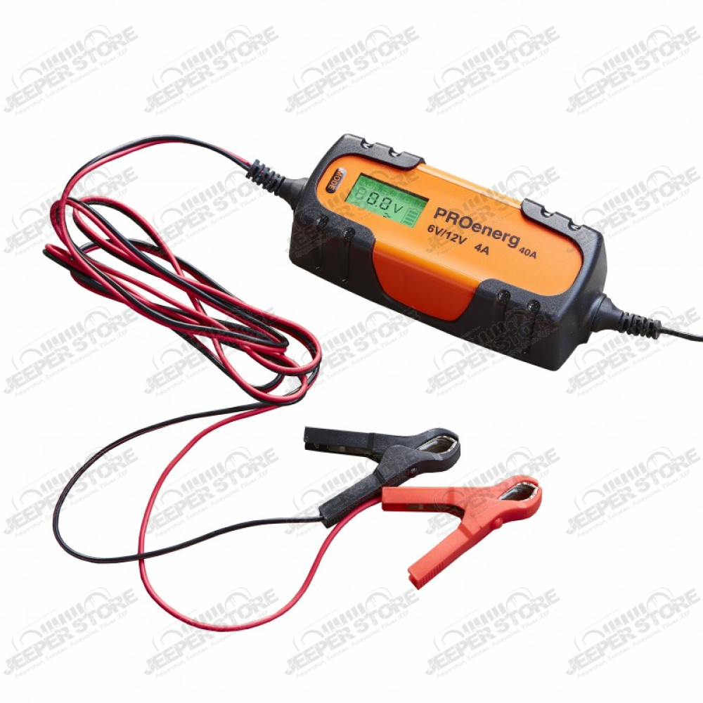 Chargeur et maintenance de charge pour 6 volts et 12 volts (de 1.2Ah à 120Ah)