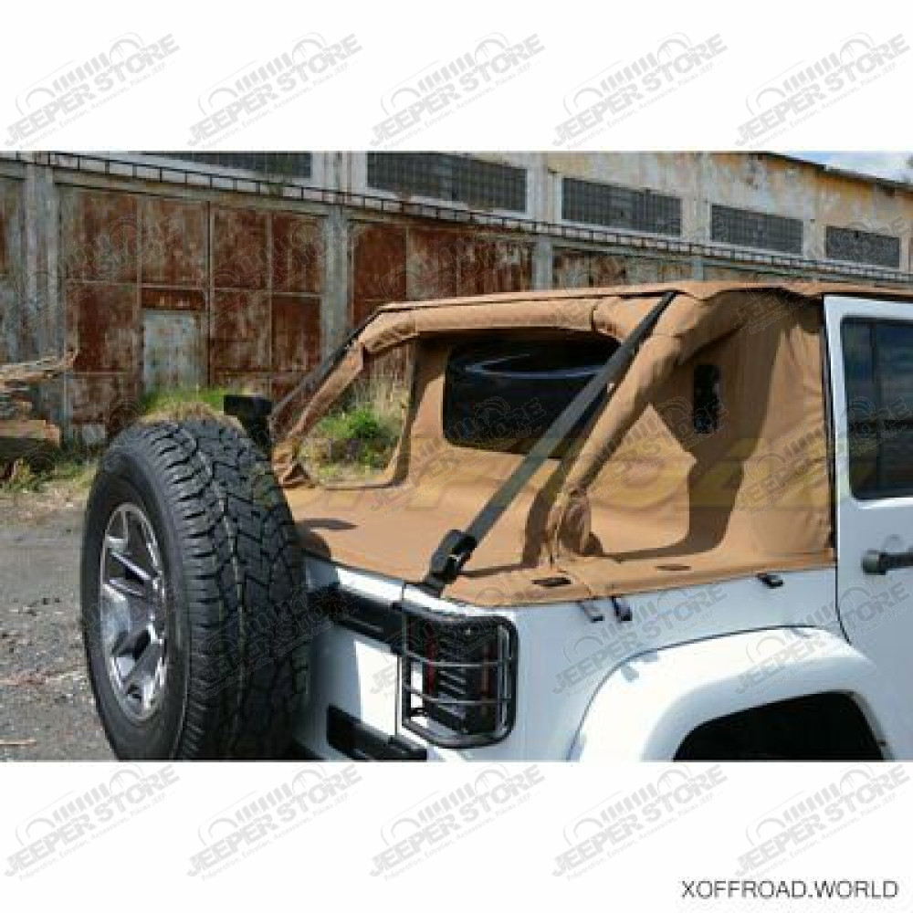Bâche complète Suntop Cargo Top JL2, couleur: Sable (Deep Sand) pour Jeep Wrangler JL (2 portes)