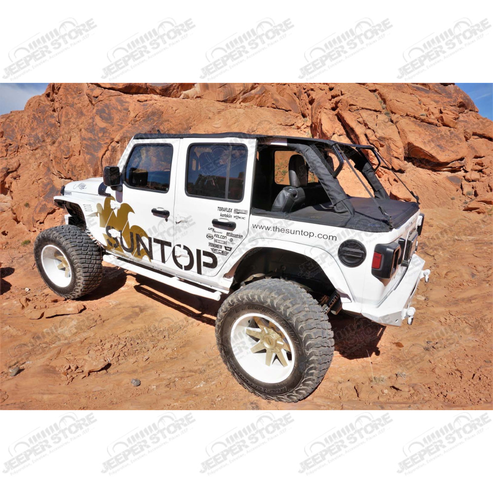 Bâche complète Suntop Cargo Top JL4, couleur: noir (Black Diamond) pour Jeep Wrangler JL Unlimited (4 portes)