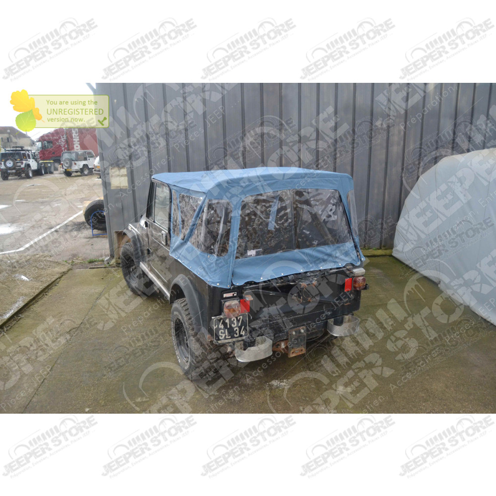New Old Stock: Bache BesTop " Soft Top " (couleur: Bleu) pour Jeep CJ7 et Wrangler YJ