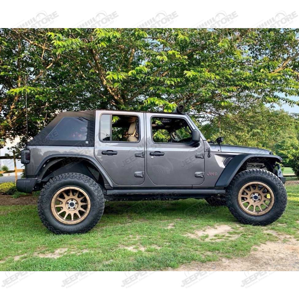 Bâche complète Suntop Fastback Top JL4 - Couleur noir (Black Diamond) - Jeep Wrangler JL Unlimited (4 portes)