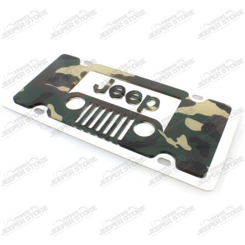 Plaque d'immatriculation américaine Jeep camouflage - EUR-1414SLD-1GC