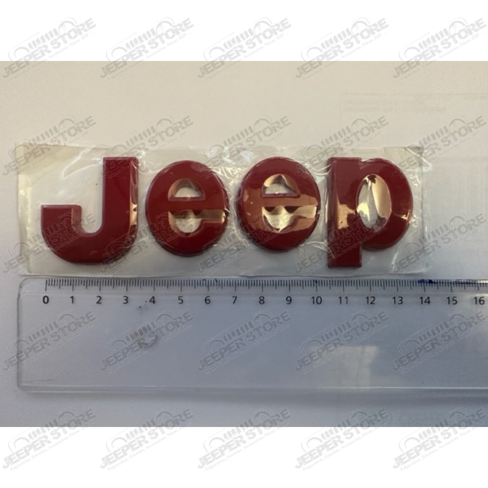 Logo JEEP - Emblème rouge pour carrosserie