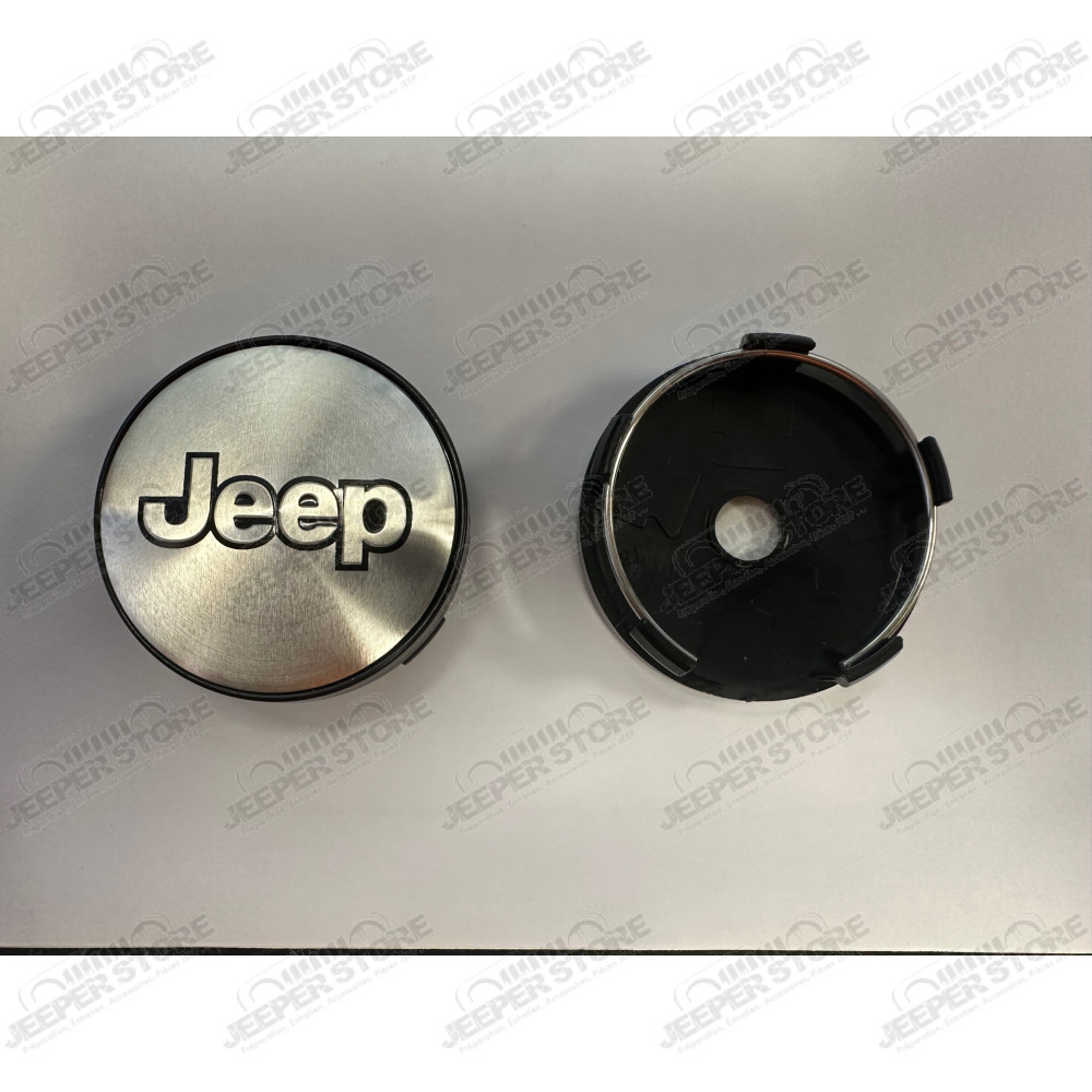 Emblème Jeep pour cache moyeu de jante aluminium - diamètre 60mm - à clipser