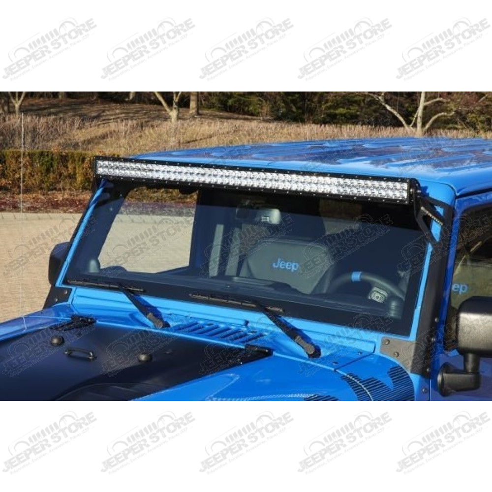 Supports Rampe de Led sur montant de pare-brise (taille 50") Jeep Wrangler JK