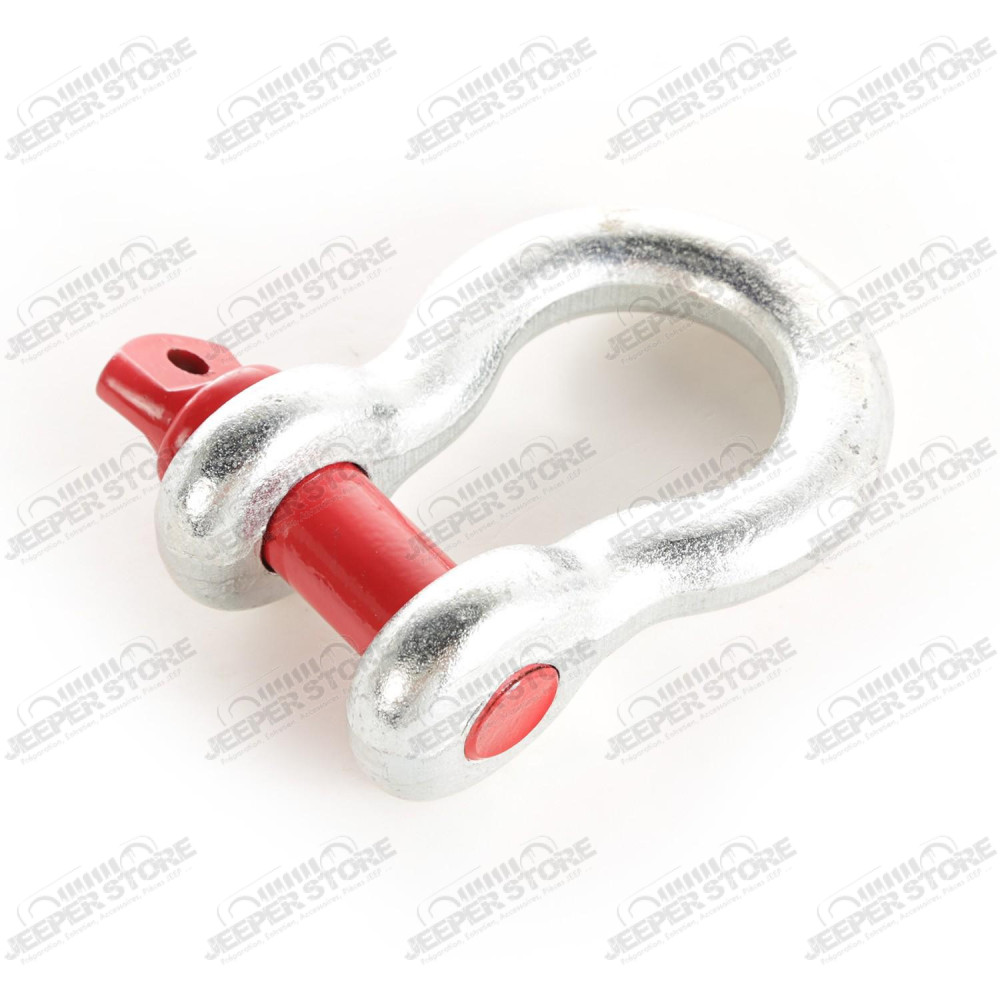 D-Ring Shackle, 7/8 inch, 13500 Lb, Galvanized