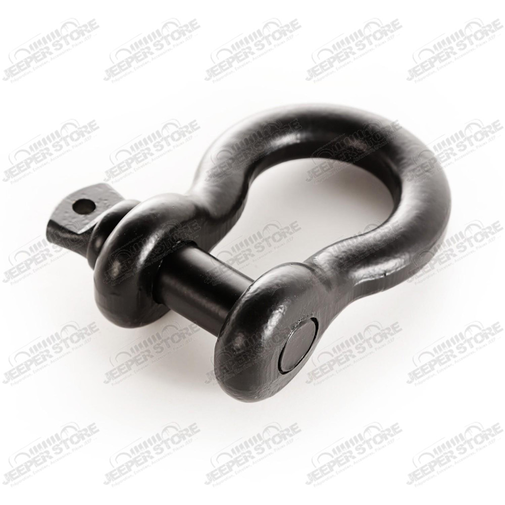 D-Ring Shackle, 7/8 inch, 13500 Lb, Black