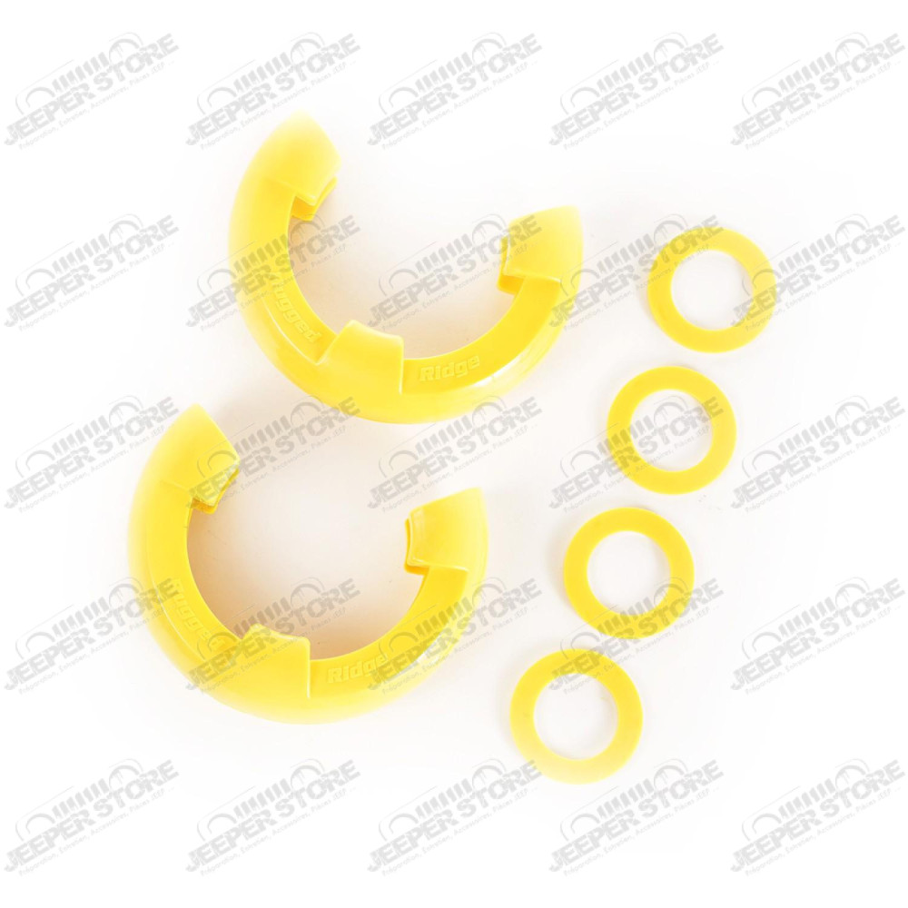 D-Ring Shackle Isolator Kit, Yellow Pair, 3/4 inch