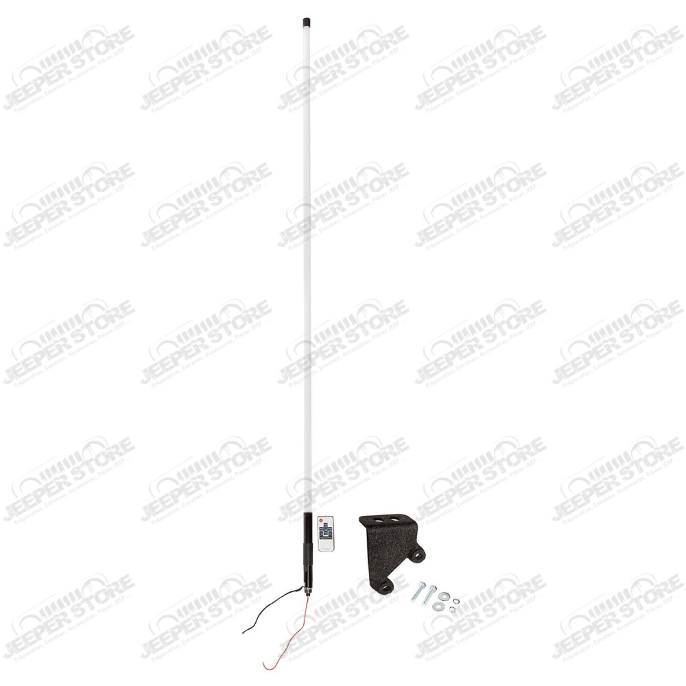 Lighted Whip, RGB, 60Inches (1.5 Meter), W/Bracket, 07-18 JK
