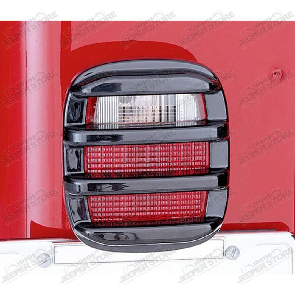 Light Cover Kit, Tail Light, Smoke; 76-06 Jeep CJ/Wrangler YJ/TJ