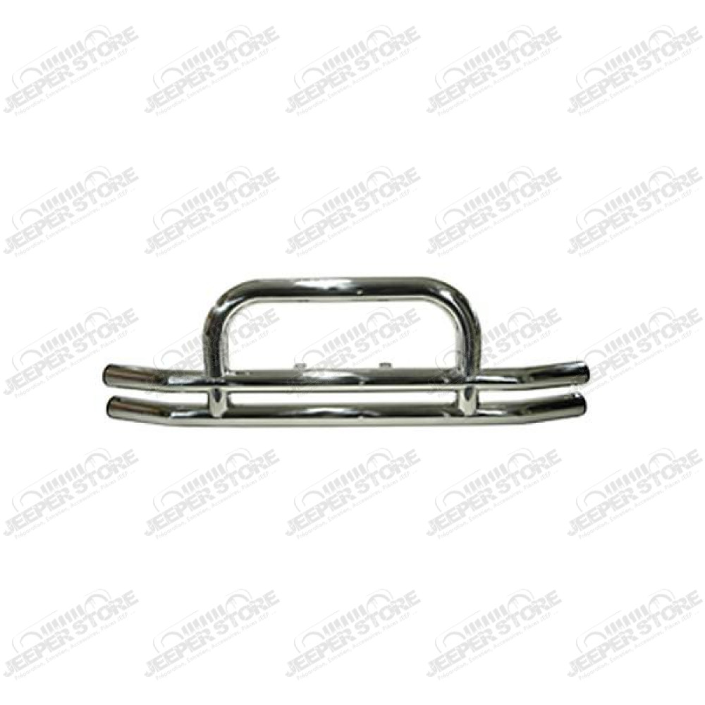 Tube Bumper, Front, 3 Inch, Stainless Steel; 55-06 Jeep
