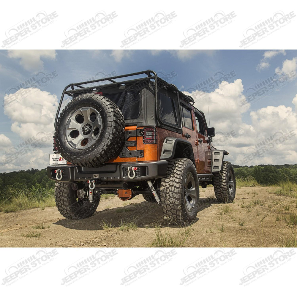 Spartacus Bumper, Rear, Black 07-18 Jeep Wrangler JK