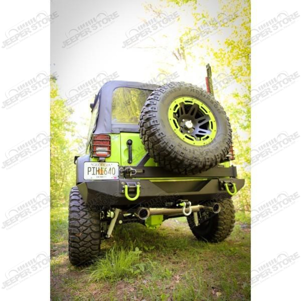 XHD Bumper, Rear, Textured Black 07-18 Jeep Wrangler JK